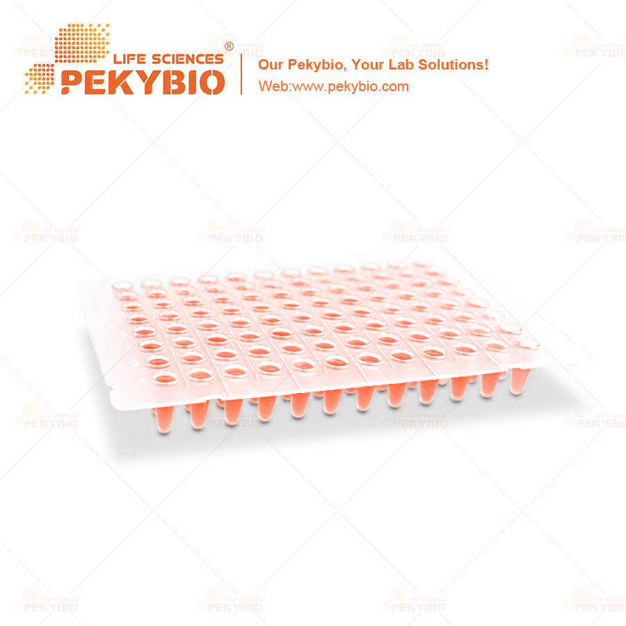 PK00197-0.1mL 96-Well PCR Plate. No Skirt. Flat deck. Frost. Non- Sterile-（1）.jpg